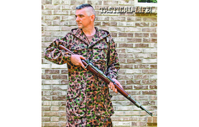 This Austrian camouflage smock is inspired by wartime German designs. Contemporary MultiCam is grossly similar.