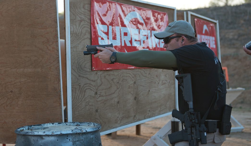 SureFire at the Range | New Products for 2014 - Jeremy on the pistol