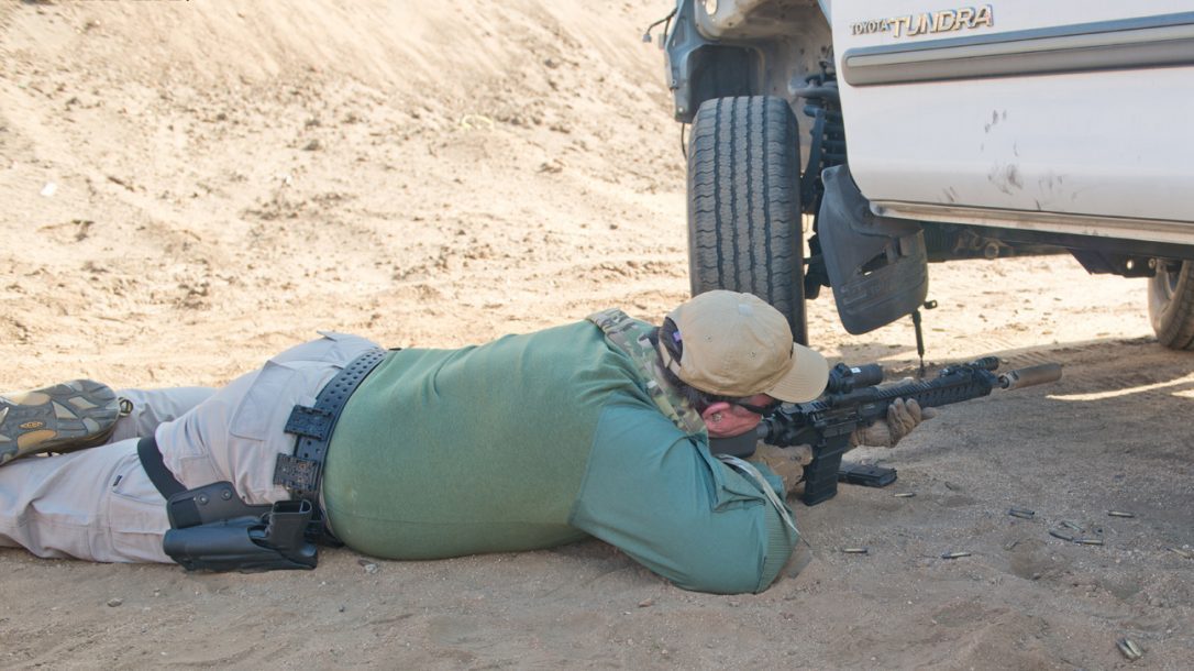 SureFire at the Range | New Products for 2014 - Working under the truck