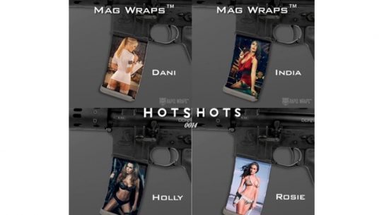 US Night Vision is offering mag wraps featuring images from the Hot Shots Calendar.