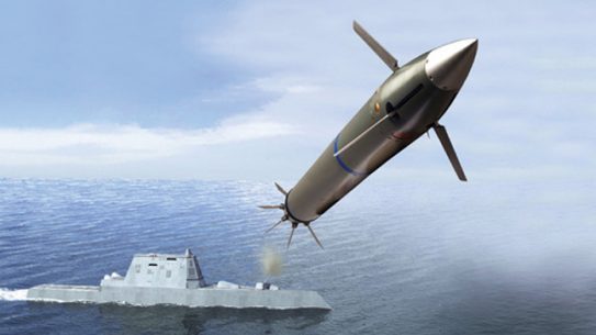 The US Navy is looking into using BAE's Five-Inch Guided Round for its surface fleet