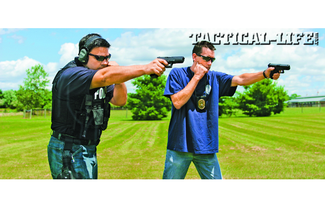 Regularly practicing one-handed shooting on the range with your duty and backup weapons will lead to capability and confidence.