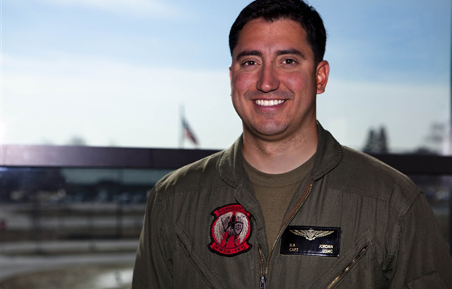 Marine Corps Capt. Brian Jordan was awarded with the British Distinguished Flying Cross, only the second time a Marine has received the honor since WW II.