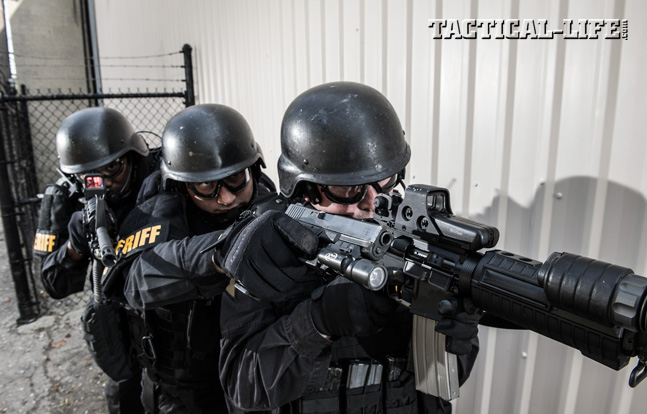 The Marion County Sheriff’s Office is tasked with serving warrants, running the jails and much more to keep Indianapolis safe. The Sheriff’s Tactical Armed Response (STAR) team conducts high-risk entries with AR-15s set up specifically to each operator’s preference.