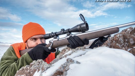 The Nesika Sporter’s bolt handle is longer than normal and doesn’t hug the stock to the degree than many actions do, providing more cocking leverage and making it easier to get off a rapid follow-up shot from the shoulder. Shown with a Leupold 4.5-14X VX-3.