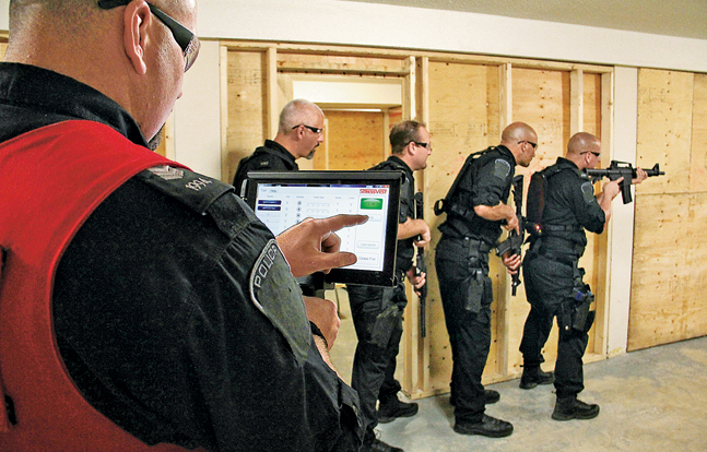 Setcan’s StressVest system can be configured to work with long guns, and field training officers can monitor every trainee’s equipment in real time with the included software.