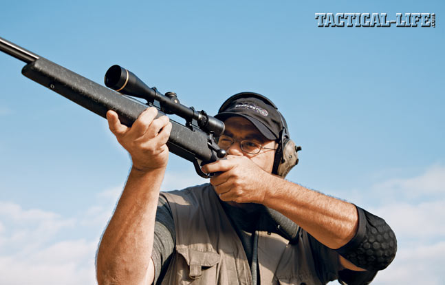 Weatherby offers Mark V Accumark and Deluxe models for lefty shooters. The test Accumark was laser accurate out to 300 yards. Range Certified models are guaranteed to shoot 1 MOA.