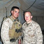 2011: Johnny and Brad in Helmand Province, Afghanistan, before each departed to their prospective areas of operation.