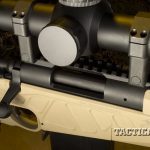 A one-piece scope rail comes standard on the Accurate-Mag AM40A6, and the forend offers plenty of space for mounting night vision.