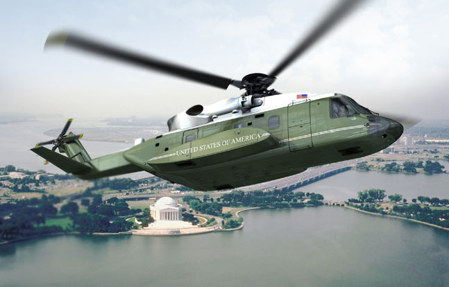 Graphical rendering of the next ‘Marine One’ helicopter, built on the Sikorsky S-92 platform. (Photo credit: Sikorsky)
