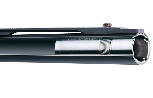 Benelli cryogenically treats barrels and choke tubes to increase pattern density.