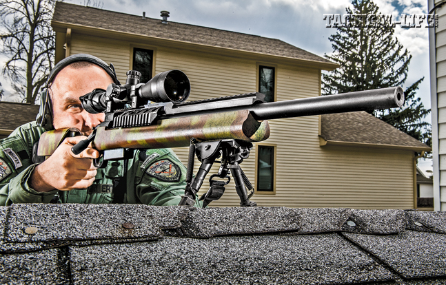For countersniping missions, the FPD ERT turns to the Remington Model 700 bolt action in .308 Winchester. 