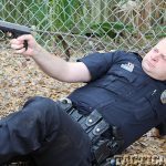 Springfield Armory 4.0" XD-S 9mm pistol police aim