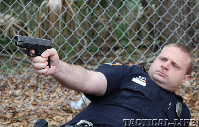 Springfield Armory 4.0" XD-S 9mm pistol police draw
