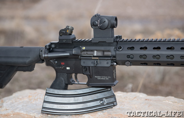 Top 30 Rifles TACTICAL WEAPONS 2014 Heckler & Koch MR556A1-SD controls