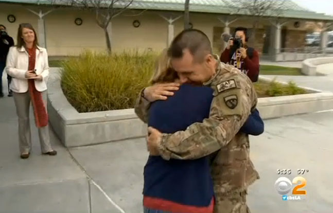 Christmas Military Dad surprise return