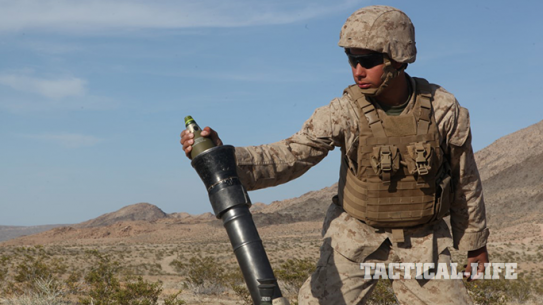 U.S. Marines Desert Scimitar mortar