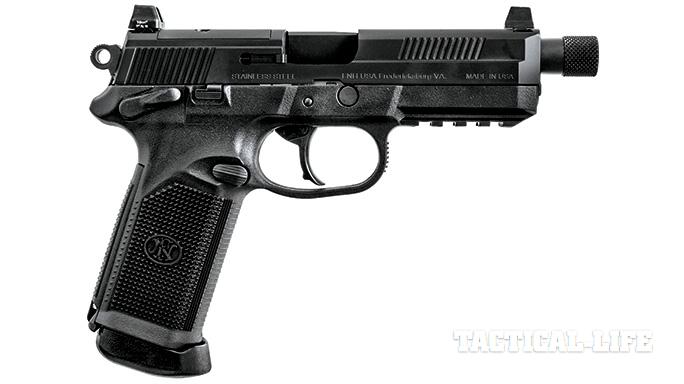 Suppressor-ready pistols SWMP July 2015 FNX-45 Tactical