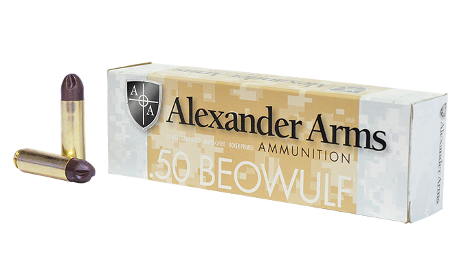 PolyCase Ammo Alexander Arms .50 Beowulf ARX Ammo