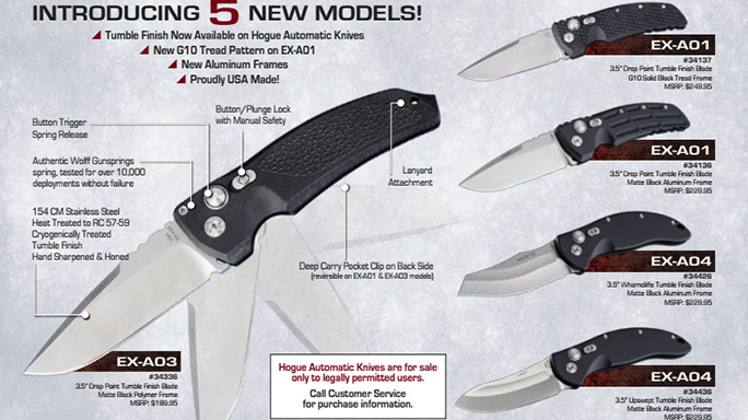 Hogue Adds Five New Models to Automatic Folder Series