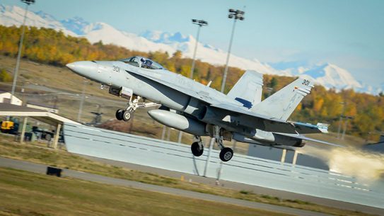 Navy F-18 Hornets dissimilar air-combat training