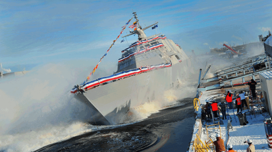 Littoral Combat Ship USS Milwaukee Full Speed