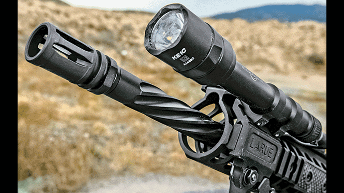 LWRCI IC-DI Rifle test flashlight