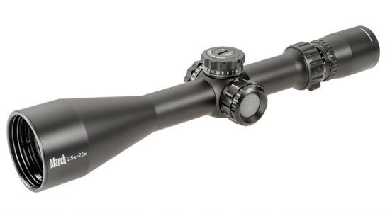 March Optics 2.5-25x52 Riflescope lead