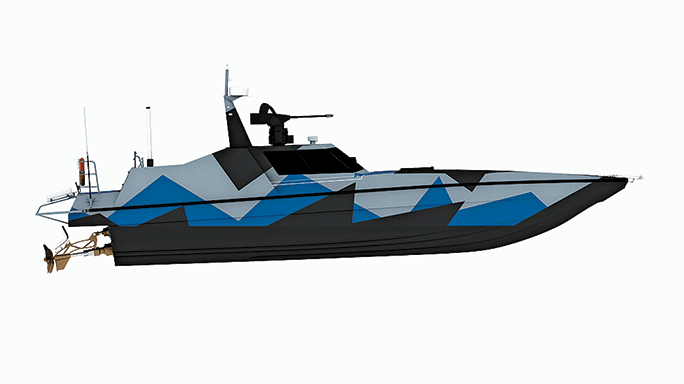CMN RWS 30 Interceptor Speedboat graphic