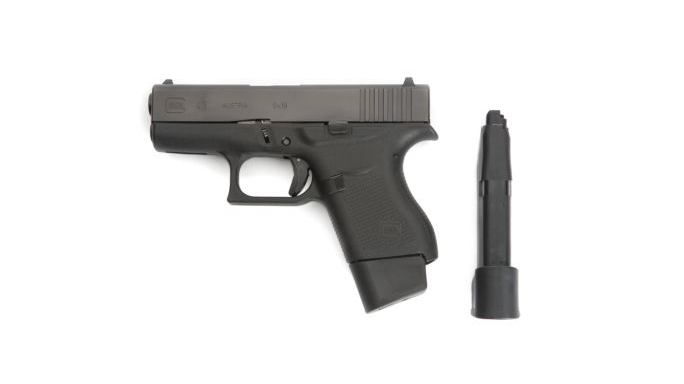 TangoDown Vickers Tactical Glock 43 +2 Magazine Extension pistol