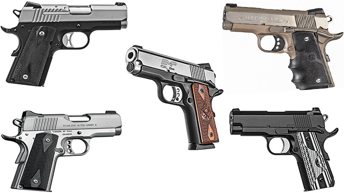 8 Compact 9mm 1911 Pistols Deep-Cover Duty