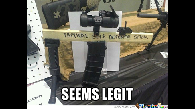 Gun Memes Tactical Stick