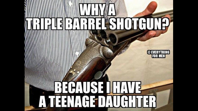 Gun Memes Triple Barrel Shotgun