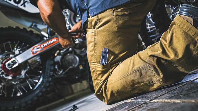 Seven different pants and shorts are offered by Magpul. Like the shirt line, these vary to match your activity. For those working hard, the Flightline pant uses a fabric blend that stretches and offers great stain resistance. It also has tool pockets as well as internal pockets to easily add kneepads if needed.