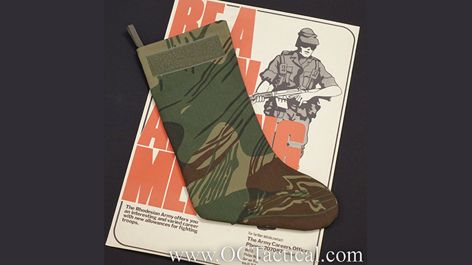The OC Tactical Rhodesian Camouflage Christmas Stocking is perfect for Christmas