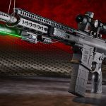 Daniel Defense DD5V1 rifle with green laser