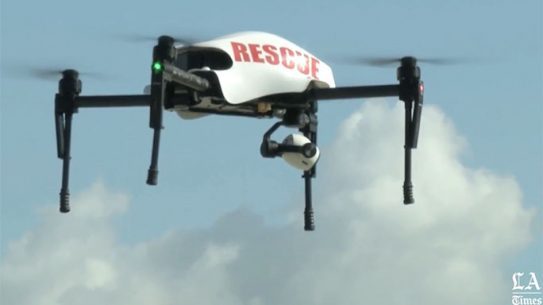 los angeles police drone