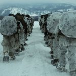 US Marines Cold Weather Training hike