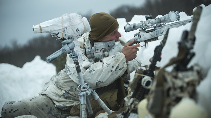 US Marines Cold Weather Training sniper