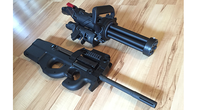 Empty Shell XM556 microgun rifle side-by-side comparison