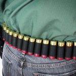 Mossberg Shotgun bandolier and belt closeup