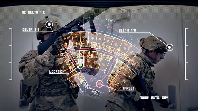 U.S. Army tactical augmented reality map