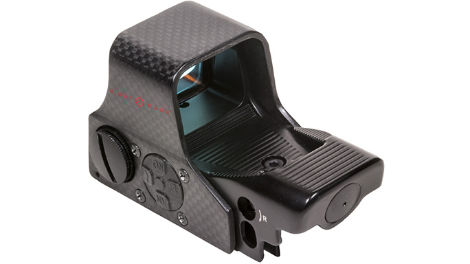 sightmark Ultra Shot M-Spec FMS Carbon Fiber Reflex Sight rear left angle