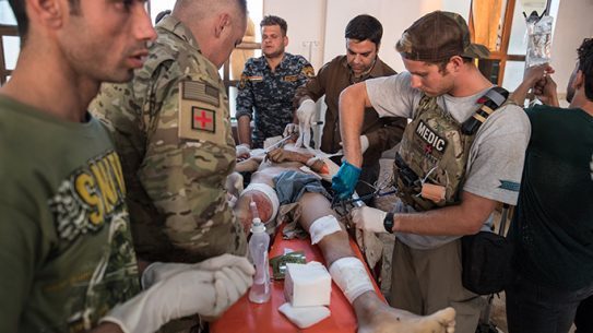 Mosul Medic Nik Frey leg