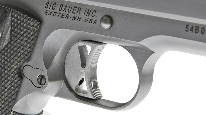 Sig 1911 Match Elite Stainless pistol trigger