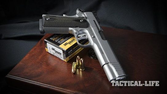 Sig 1911 Match Elite Stainless pistol right angle
