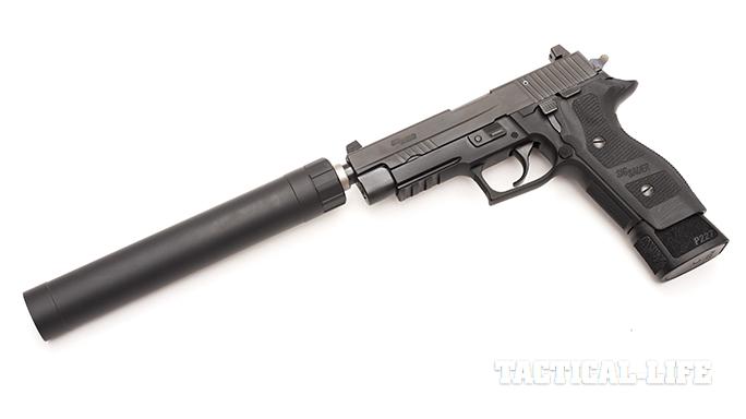Sig P227 TACOPS pistol suppressor