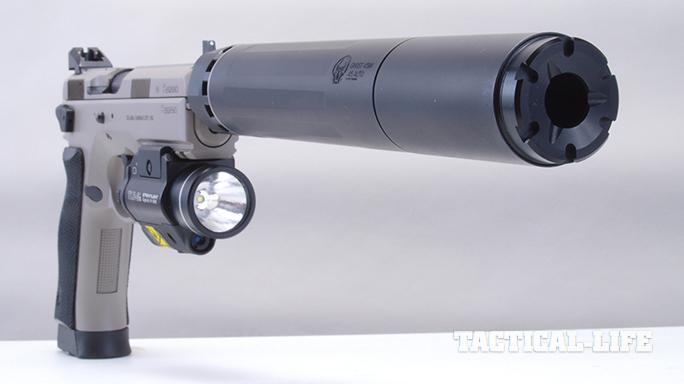 CZ SP-01 Tactical Urban Grey Suppressor-Ready pistol