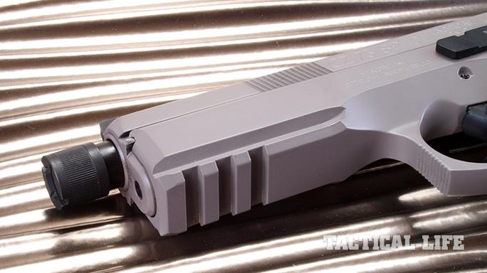 CZ SP-01 Tactical Urban Grey Suppressor-Ready pistol rail