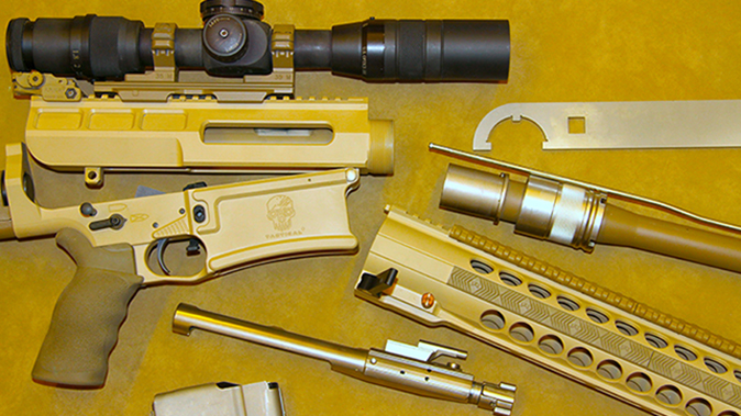 DRD Tactical Kivaari 300 Norma Magnum rifle disassembled
